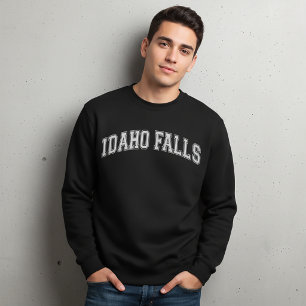 IDAHO FALLS Universitetstila Amerika College Lång Ärmad Tröja