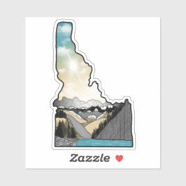 Idaho-färgad Klistermärken