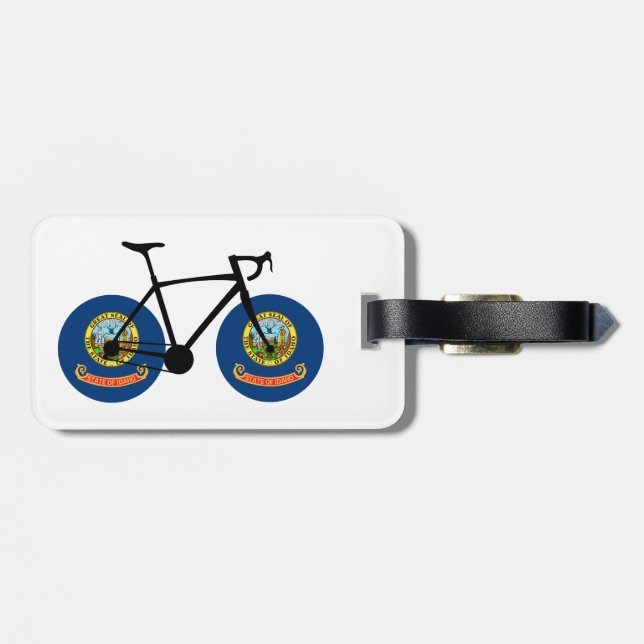 Idaho Flagcykling Bagagebricka (Baksida Vågrät)