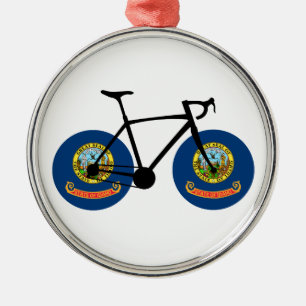 Idaho Flagcykling Julgransprydnad Metall