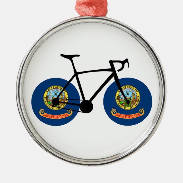 Idaho Flagcykling Julgransprydnad Metall (Framsidan)
