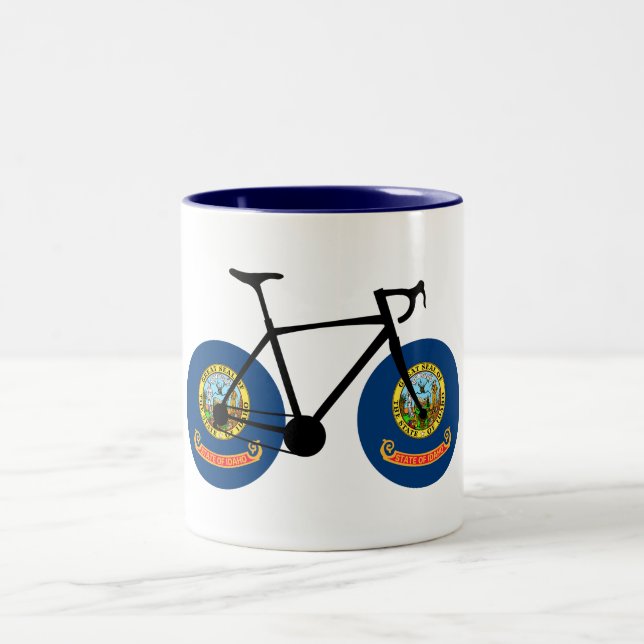 Idaho Flagcykling Två-Tonad Mugg (Center)