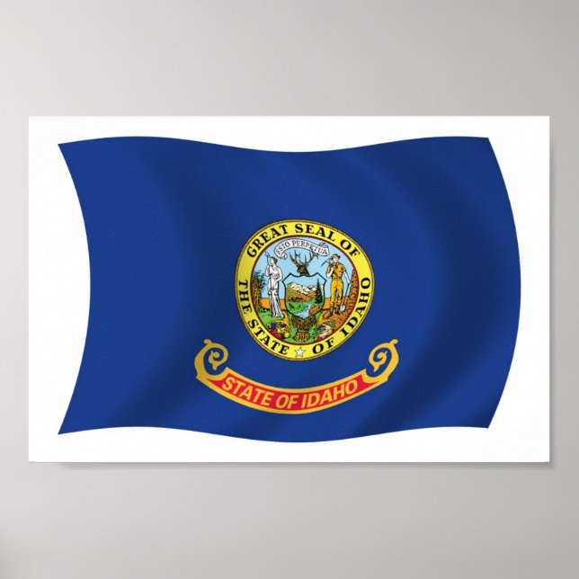 Idaho Flagga Affisch Print (Framsidan)
