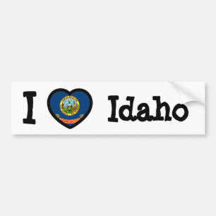 Idaho Flagga Bildekal