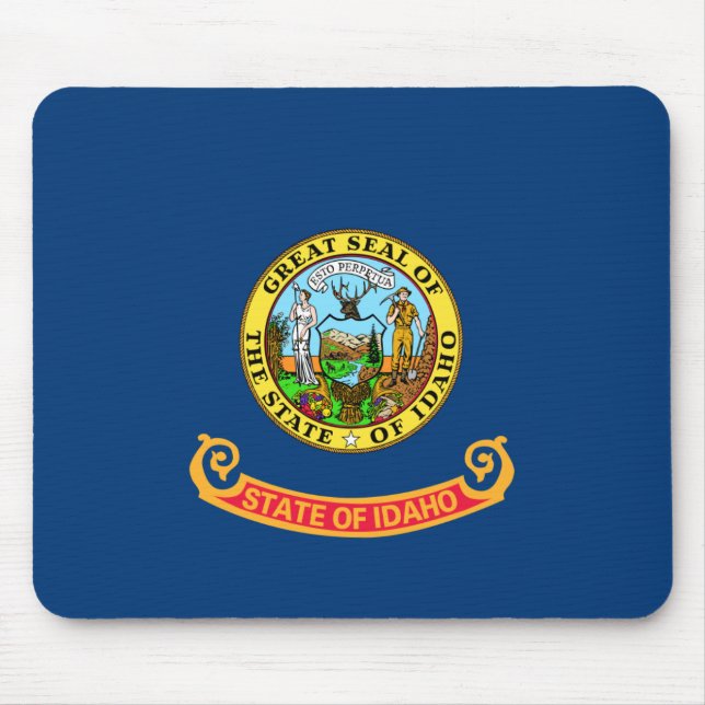 Idaho Flagga, delstaten Gem, amerikanska stater Musmatta (Framsidan)