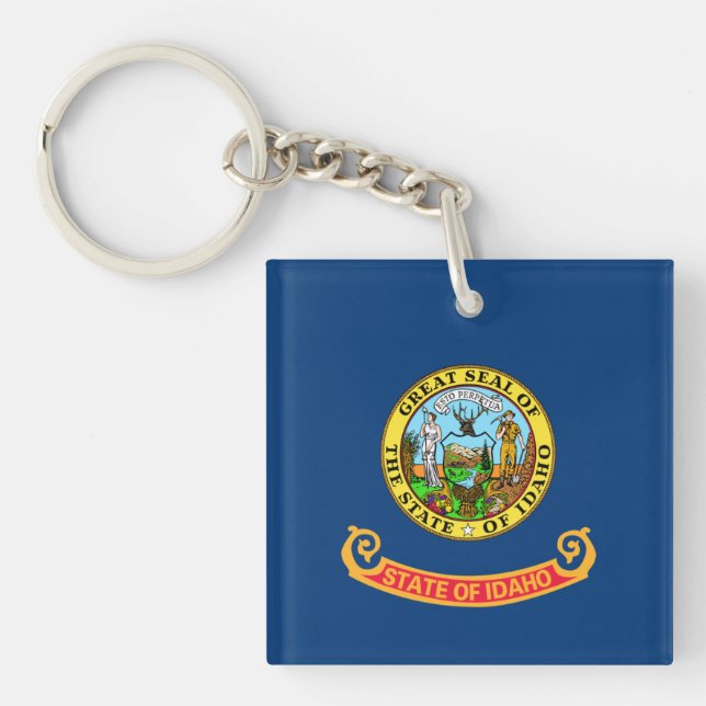 Idaho Flagga: delstaten Gem, Västern America Mount (Framsidan)
