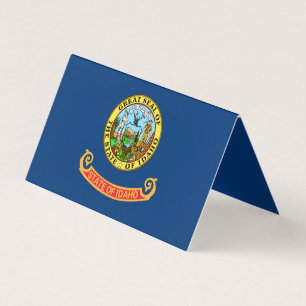 Idaho Flagga: delstaten Gem, Västern America Mount Kort