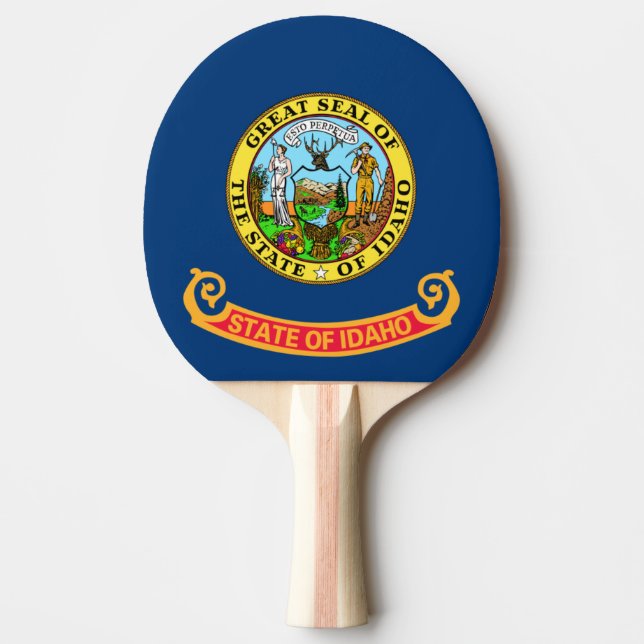 Idaho Flagga: delstaten Gem, Västern America Mount Pingisracket (Framsidan)