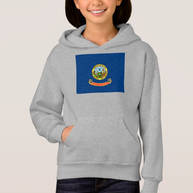 Idaho Flagga: delstaten Gem, Västern America Mount T Shirt (Framsida)