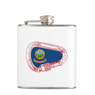 Idaho Flagga klätting Carabiner Fickplunta