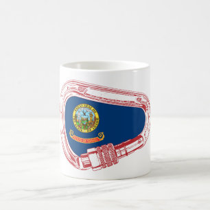 Idaho Flagga klätting Carabiner Kaffemugg