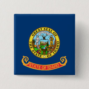 Idaho Flagga: the Gem State, America Mountain West Knapp