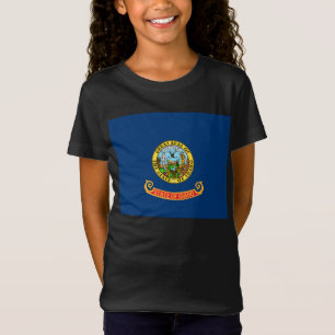 Idaho Flagga: the Gem State, America Mountain West T Shirt