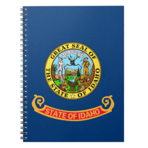 Idaho Flagga: the Gem State, Amerika Mountain West Anteckningsbok