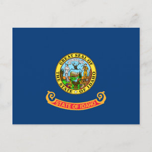 Idaho Flagga vykort