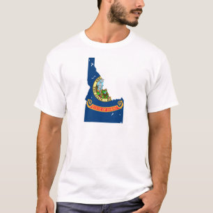 Idaho flaggakarta t shirt