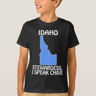 Idaho - Flygvärdinna, jag talar Gräslök Tee Shirt