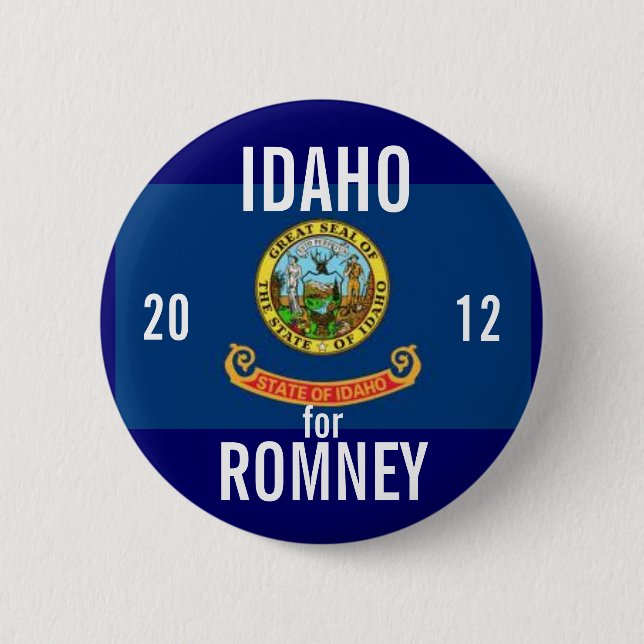 Idaho för Romney 2012 Knapp (Framsida)