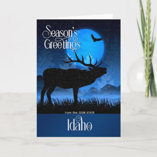 Idaho från delstaten Woodland Moose Helgkort