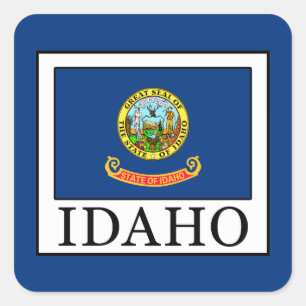 Idaho Fyrkantigt Klistermärke
