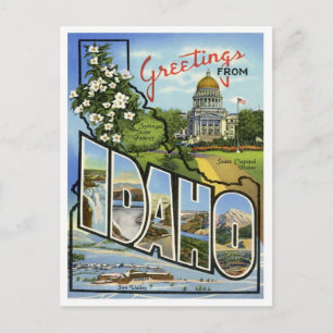 Idaho Hälsning från USA Stater Vykort