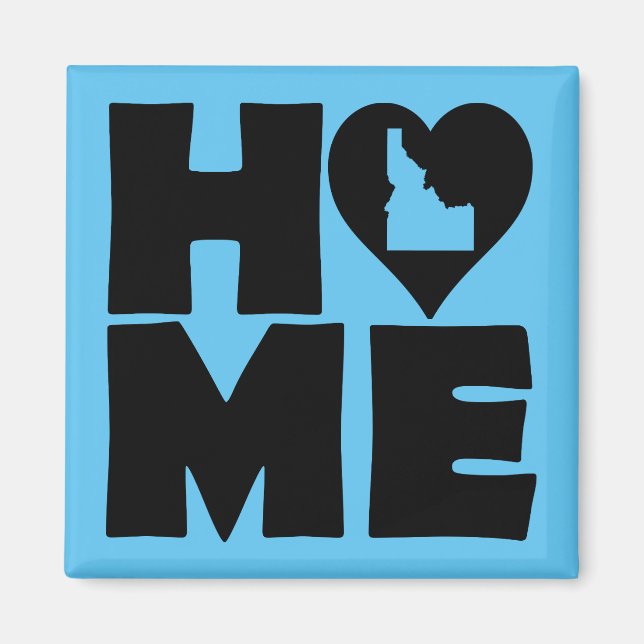 Idaho Hem Stat Kylskåp Magnet (Framsidan)