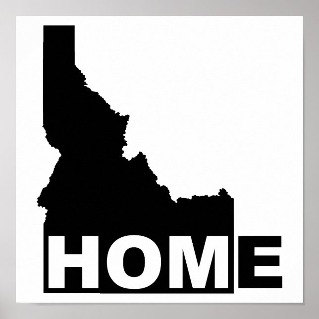Idaho Home Away from State Poster Sign (Framsidan)