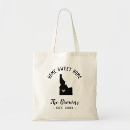 Idaho Home Sweet Home Family Monogram Tygkasse