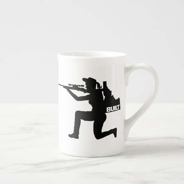 Idaho Huntress Bone China Mugg Benporslin Mugg (Höger)