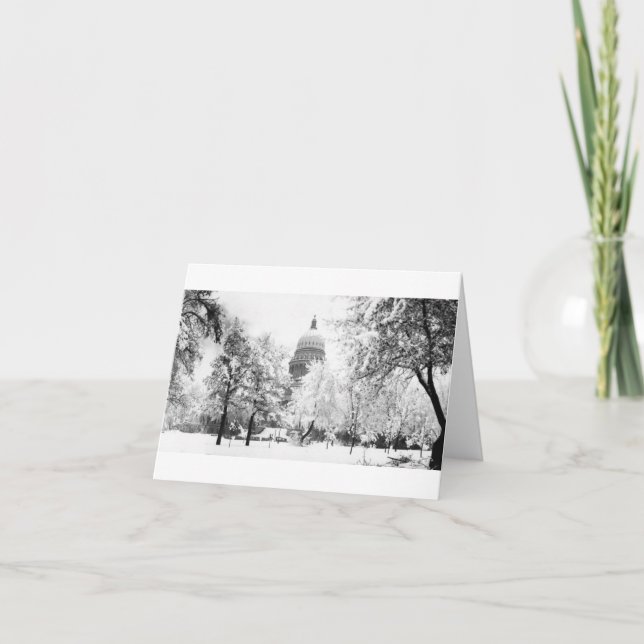 Idaho huvudstad under snö kort (Framsida)