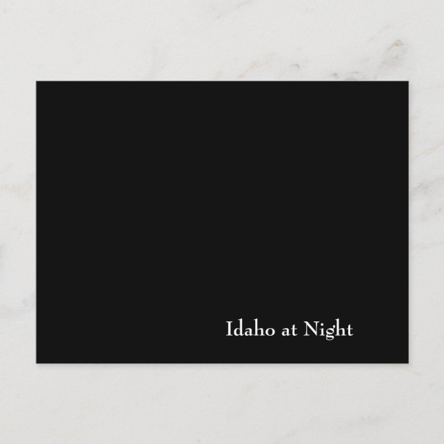 Idaho i Night Vykort (Framsida)