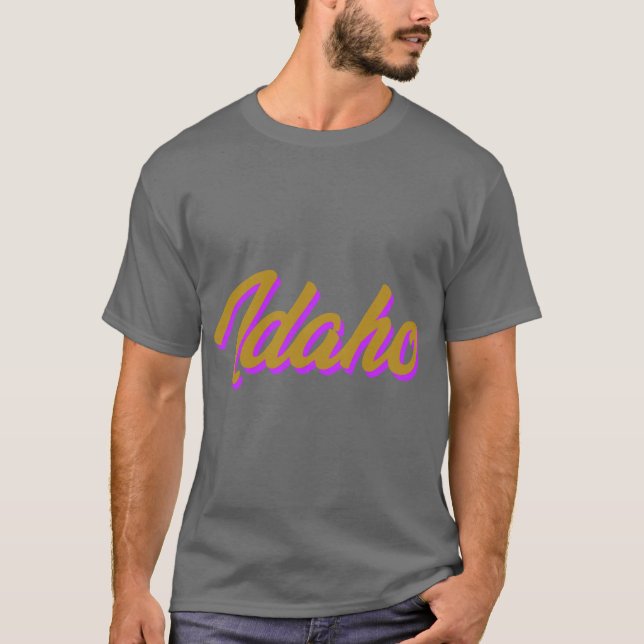 Idaho ID American State Pride Love 6 T Shirt (Framsida)