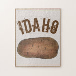 Idaho ID Baked Potato Potatis Spuds Foodie Pussel<br><div class="desc">Pussel-symbolen har en originalmarkör för en Idaho-potatis. Denna illustration finns även på andra produkter. Ser du inte vad du är tittar för? Behöver du hjälp med anpassning? Kontakta Rebecca för att få något designat bara för dig.</div>
