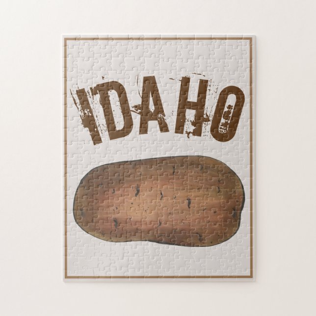 Idaho ID Baked Potato Potatis Spuds Foodie Pussel (Vertikal)