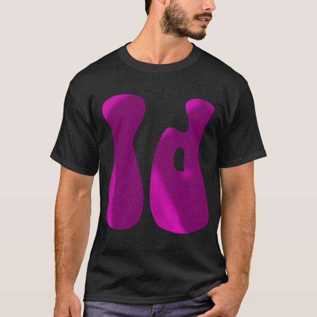Idaho ID Initial Monogram Text 1 T Shirt (Framsida)