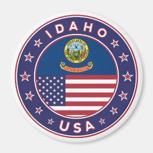 Idaho, Idaho USA, Idaho-dekalen Magnet