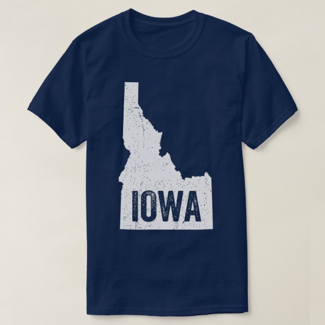 Idaho Iowa Funny Geography Mix up T Shirt (Design framsida)