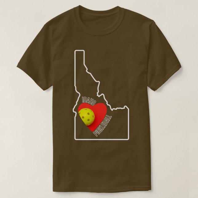Idaho Kärlek Pickleball TShirt T Shirt (Design framsida)