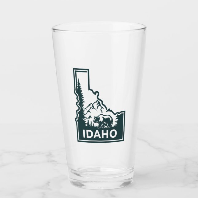 Idaho Karta Bear Glaskopp (Framsida)