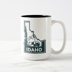 Idaho Karta Bear Två-Tonad Mugg