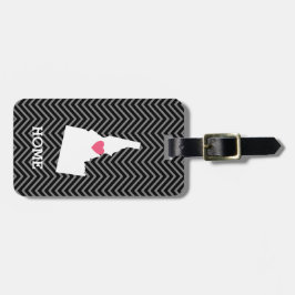 Idaho Karta Home State Kärlek med Anpassningsbar H Bagagebricka