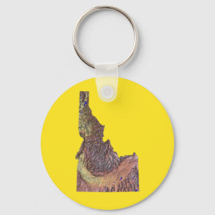 Idaho Karta Keychain Nyckelring