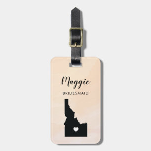 Idaho Karta Luggage Tag, Bröllopsfest Välkommen Bagagebricka