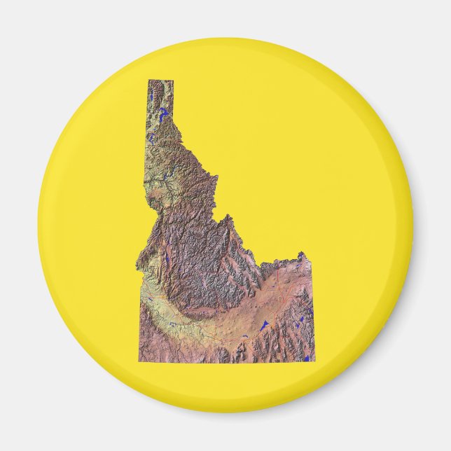Idaho Karta Magnet (Framsidan)