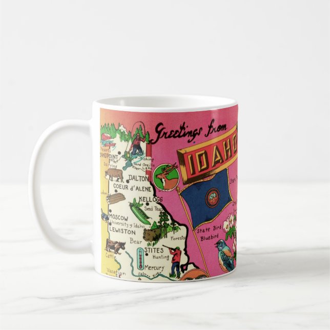 Idaho Kartkopp Kaffemugg (Vänster)