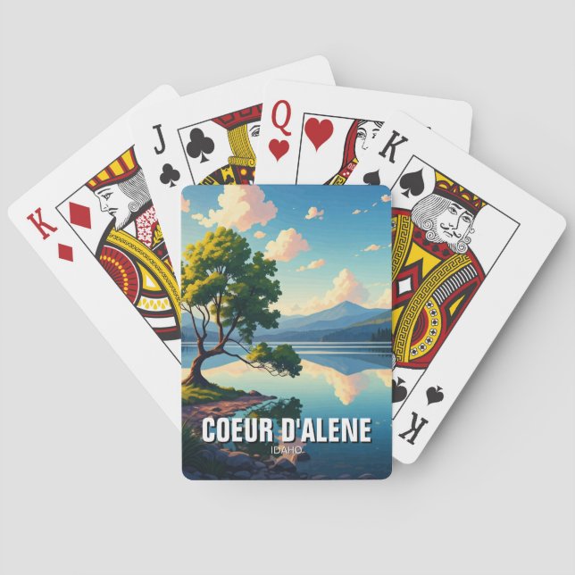 Idaho Lake Coeur d'Alene Casinokort (Baksidan)