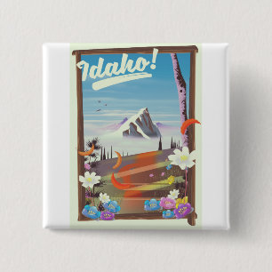 Idaho! landskapsresaffisch knapp