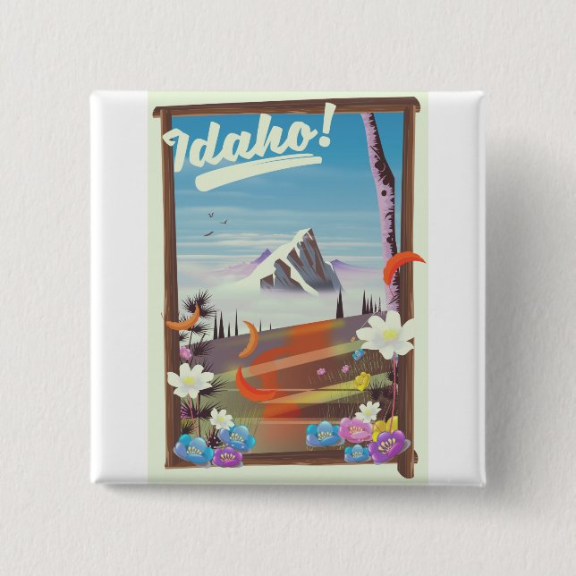 Idaho, landskapsreseaffisch! knapp (Framsida)