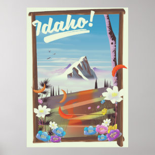 Idaho, landskapsreseaffisch! poster