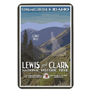 Idaho. Lewis & Clark Trail Magnet